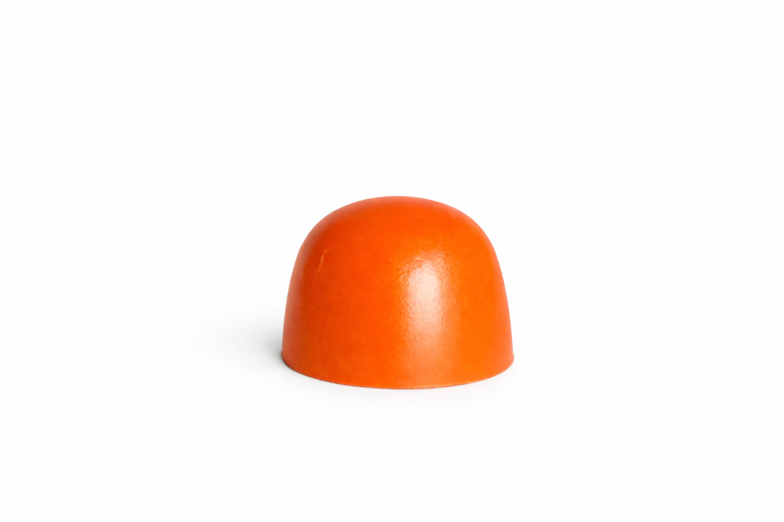 Milk Orange chocolate bonbon with vibrant orange finish